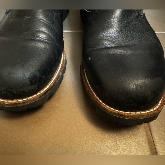 KODIAK Bruce Pull On Boot Men's Black waterproof leather size 12 lug outsole EUC - Picture 9 of 11